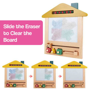 Eco-Wooden Magnetic Drawing Board – gift idea for kids and grandchildren