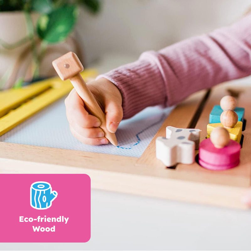 Eco-Wooden Magnetic Drawing Board (view 6)