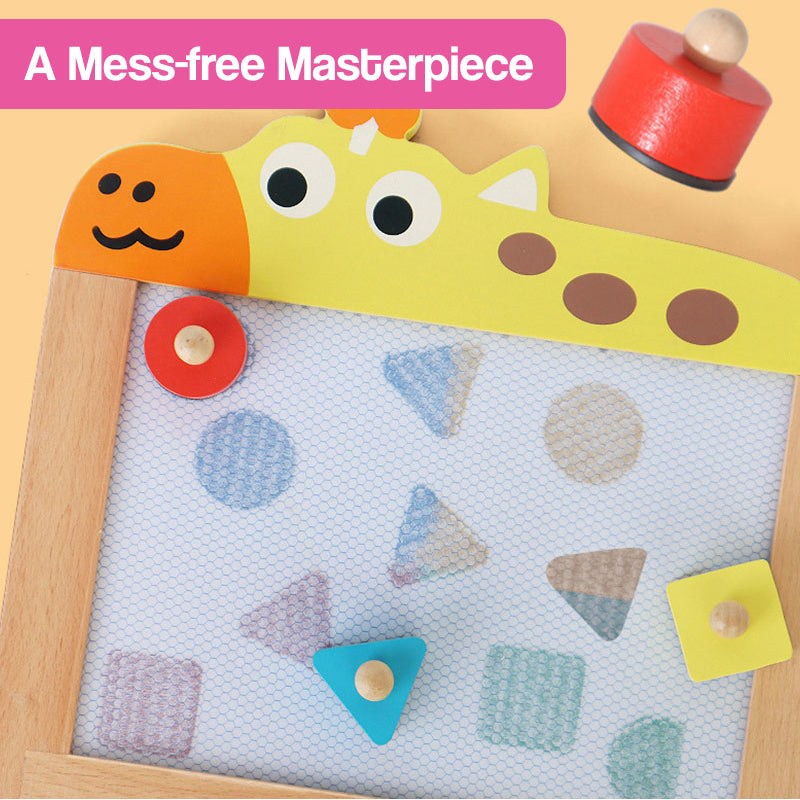 Eco-Wooden Magnetic Drawing Board (view 8)