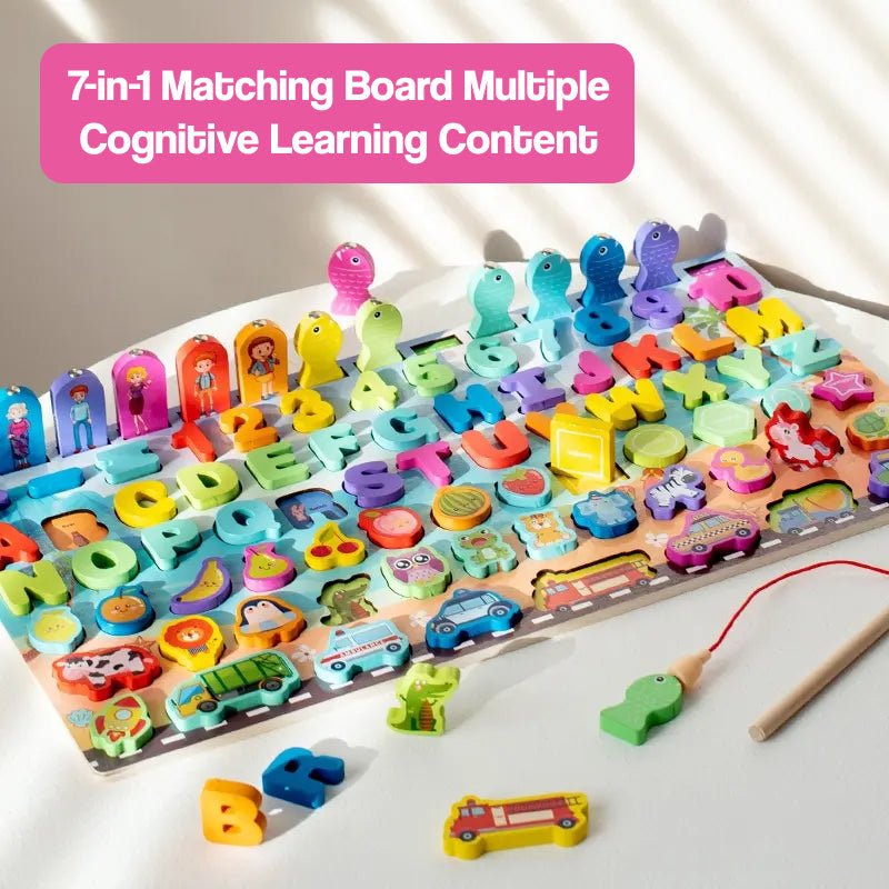 Montessori Letters and Numbers Fishing Board (view 7)