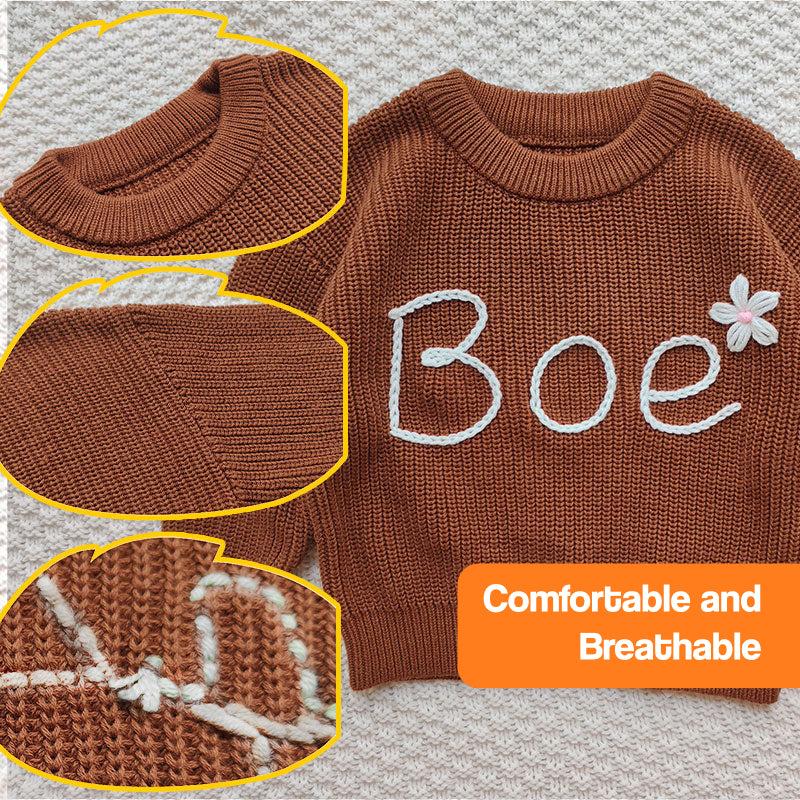 Custom Name Cozy Toddler Sweater (view 4)