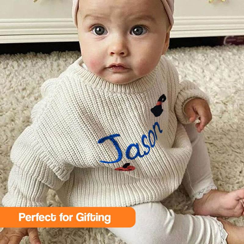 Custom Name Cozy Toddler Sweater (view 9)