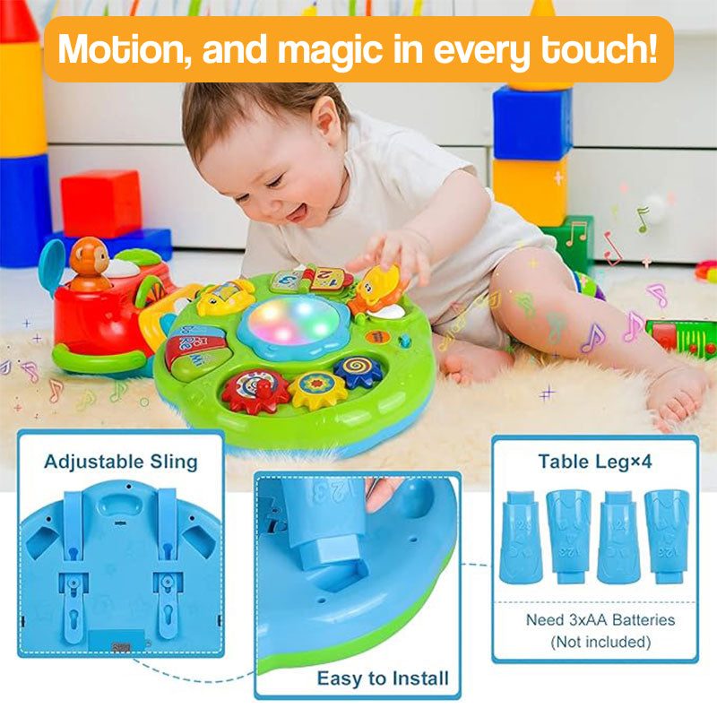 Play & Glow Music Learning Activity Table – electronic learning toy