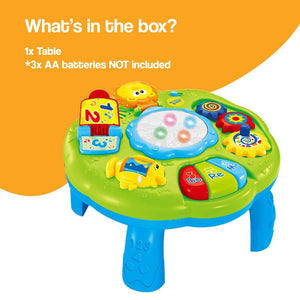Play & Glow Music Learning Activity Table – educational toy