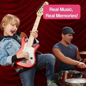 Natural Wood Mini Electric Guitar – musical toy