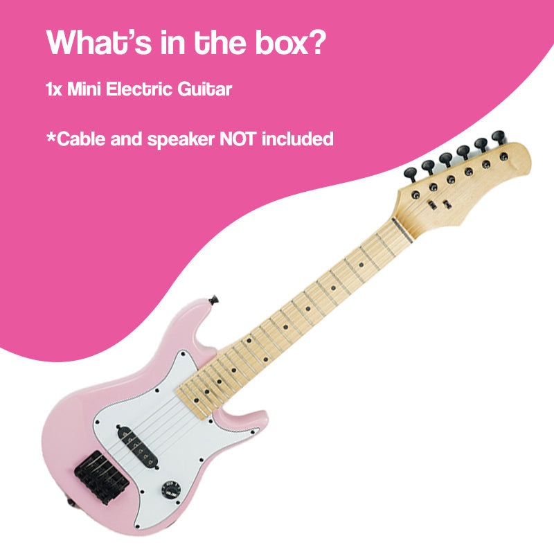 Natural Wood Mini Electric Guitar (view 10)