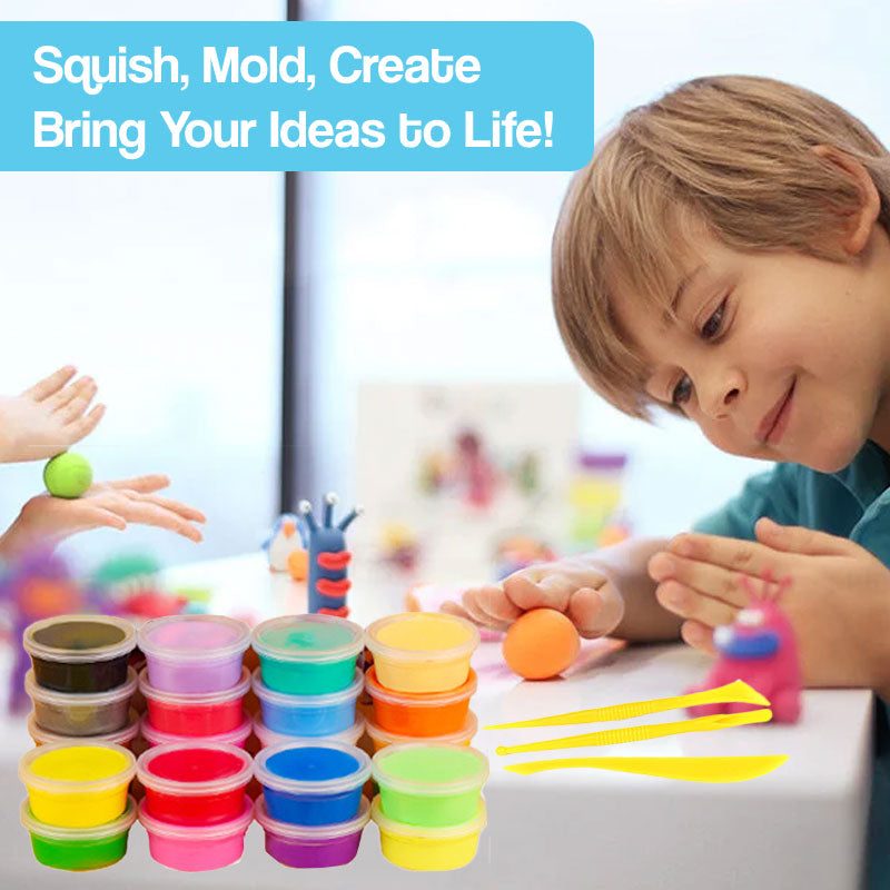 Mini Artists Air-Dry Clay Kit – for kids ages 3+