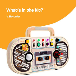 Wooden Mini LED Boombox (view 7)