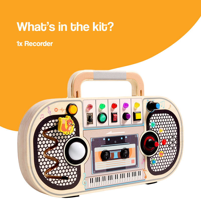 Wooden Mini LED Boombox