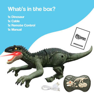 Remote Control Dinosaur with Lights, Sound & Motion (view 15)