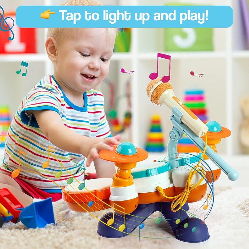 Multisensory Musical Development Drum Set – electronic learning toy