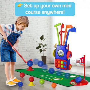 Complete Indoor & Outdoor Junior Golf Set – for kids ages 3+