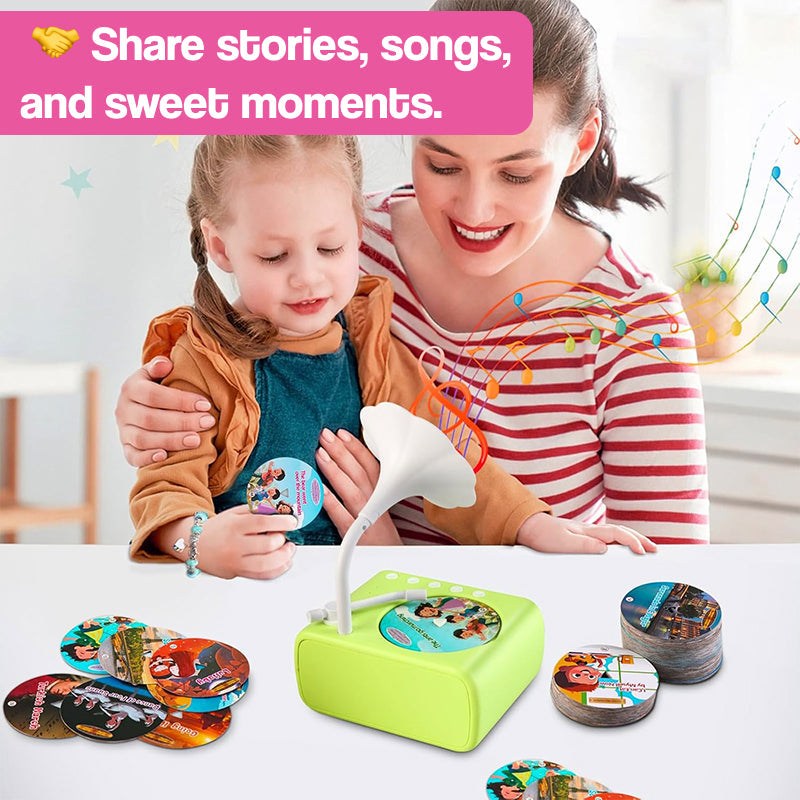 Smart Mini Phonograph with 96 Vinyls + Bluetooth – electronic learning toy