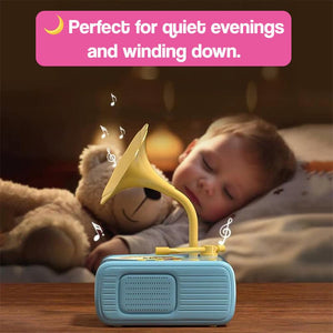 Smart Mini Phonograph with 96 Vinyls + Bluetooth – gift idea for kids and grandchildren
