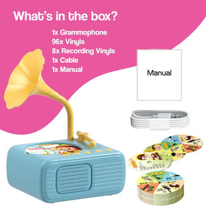 Smart Mini Phonograph with 96 Vinyls + Bluetooth (view 10)