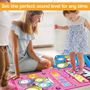 Interactive Music Maestro Non-Slip Play Mat Set with Drumsticks – STEM learning toy