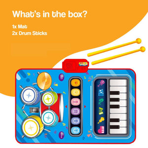 Interactive Music Maestro Non-Slip Play Mat Set with Drumsticks (view 8)
