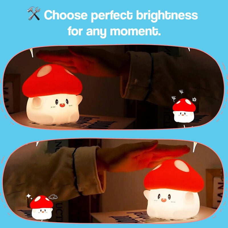 SleepyShroom Silicone Night Light – gift idea for new parents and baby showers