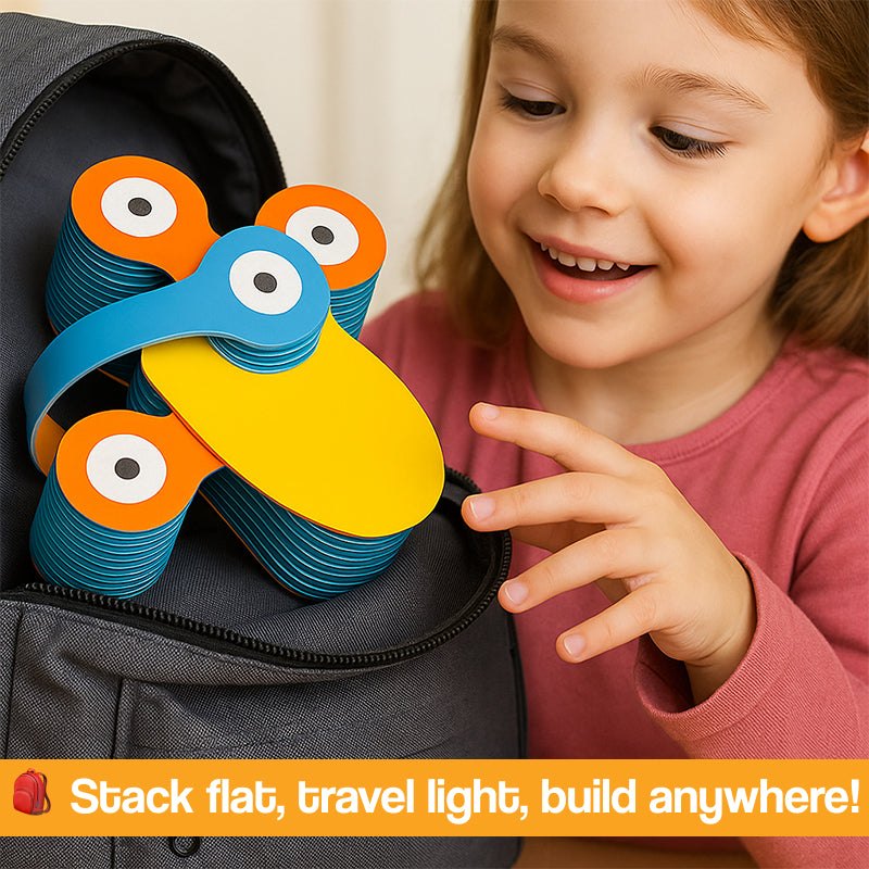 3D Magnetic Soft STEM Building Blocks – for active indoor and outdoor play