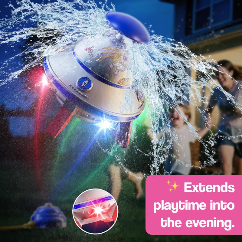 Spinning LED UFO Water Rocket Sprinkler (view 7)