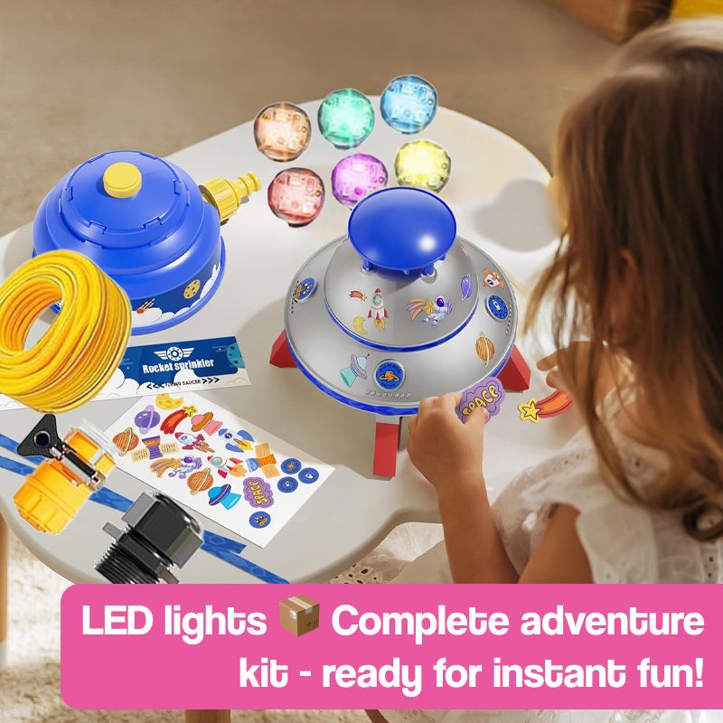 Spinning LED UFO Water Rocket Sprinkler (view 8)