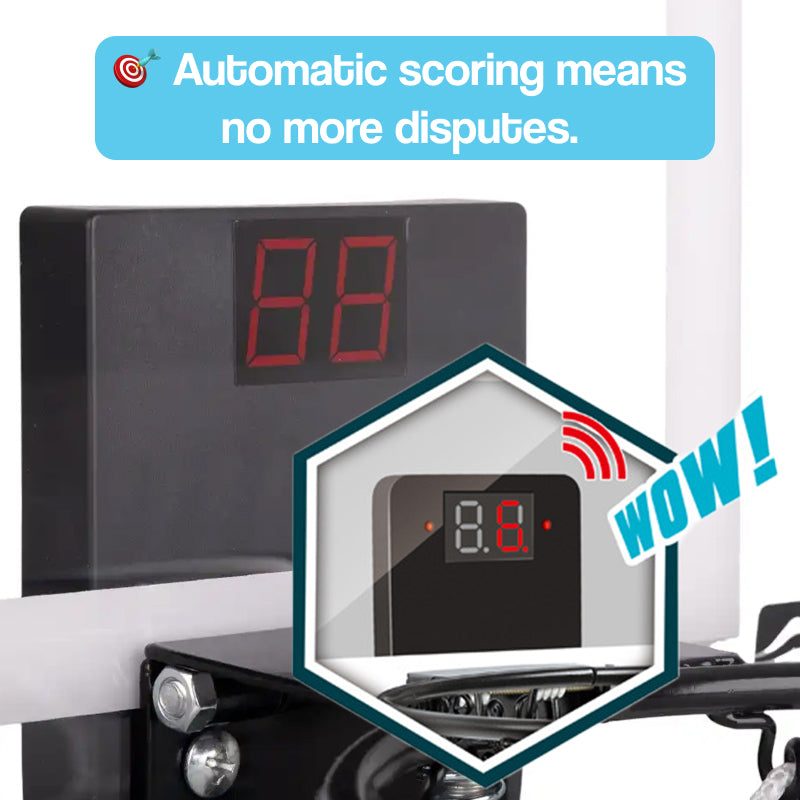 LED Pro Foldable Basketball Hoop with Digital Scoreboard – gift idea for kids and grandchildren