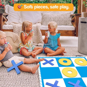 Oversized Felt Tic Tac Toe Family Game Set – board game