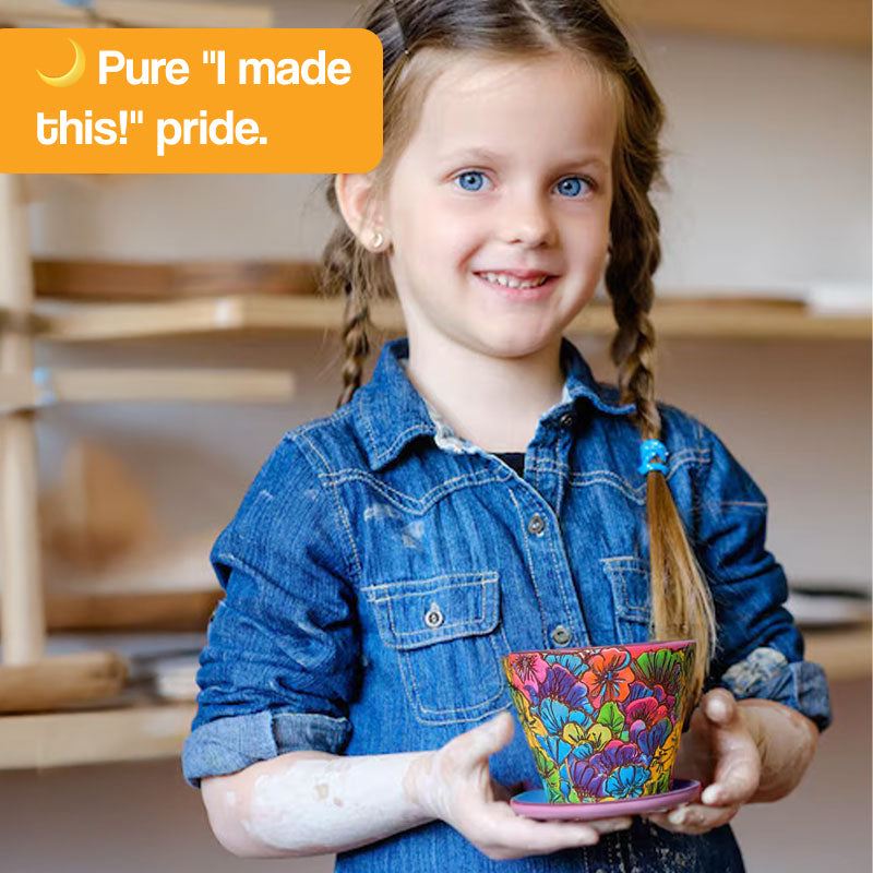 Complete Mini Pottery Workshop Kit – DIY craft activity