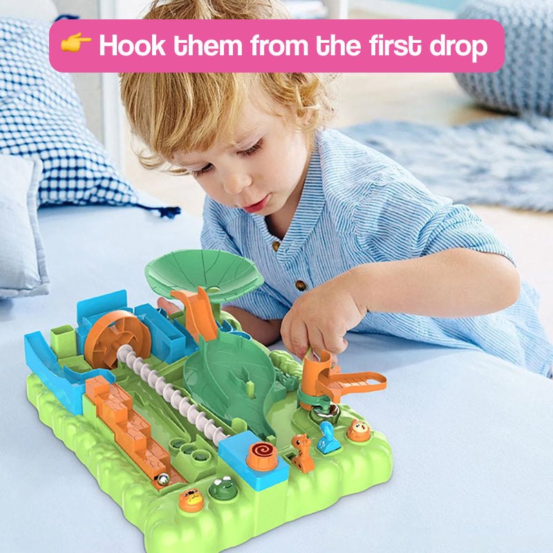 STEM Marble Maze Ball Track Logic Game – for kids ages 3+