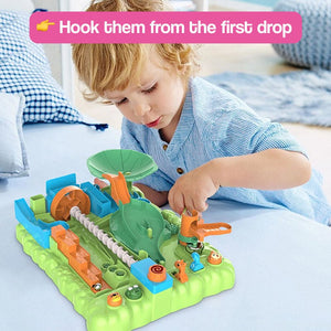 STEM Marble Maze Ball Track Logic Game – for kids ages 3+