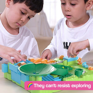 STEM Marble Maze Ball Track Logic Game – building set