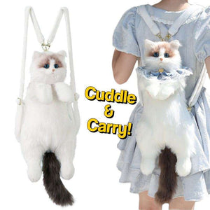 Ultra-Soft Snuggly Ragdoll Cat Backpack