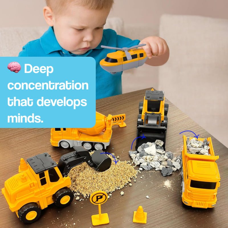 Click & Snap Magnetic Transformer Construction Set with vehicles and robot warrior model made from magnetic building pieces