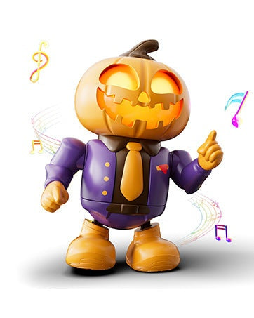 Dancing Skeleton Robot toy with music, lights, and motion sensor for festive fun