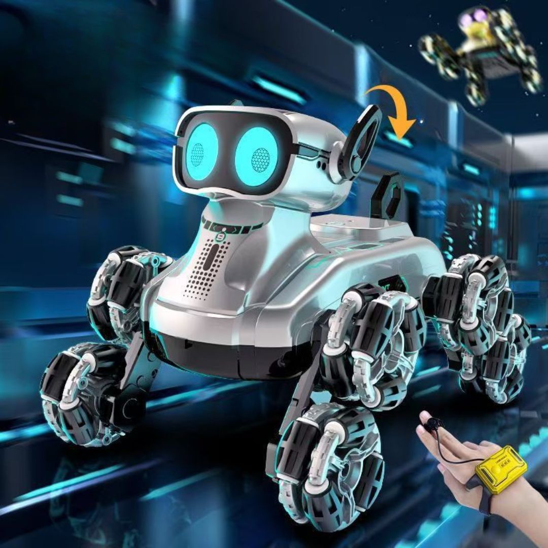 Gesture-Sensing Climbing Electric Stunt Robotic Dog