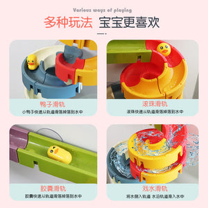 Water Play Track Sliding DIY Bath Toy Set