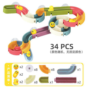 Water Play Track Sliding DIY Bath Toy Set