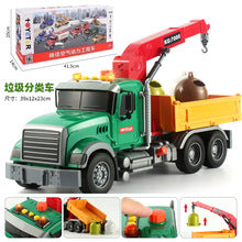 Oversized Timber Transport Toy Truck with Crane