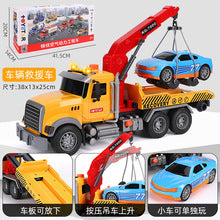 Oversized Timber Transport Toy Truck with Crane