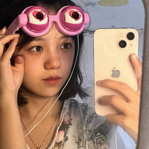 Eye-Shaped Funny Glasses Prank Toy Set