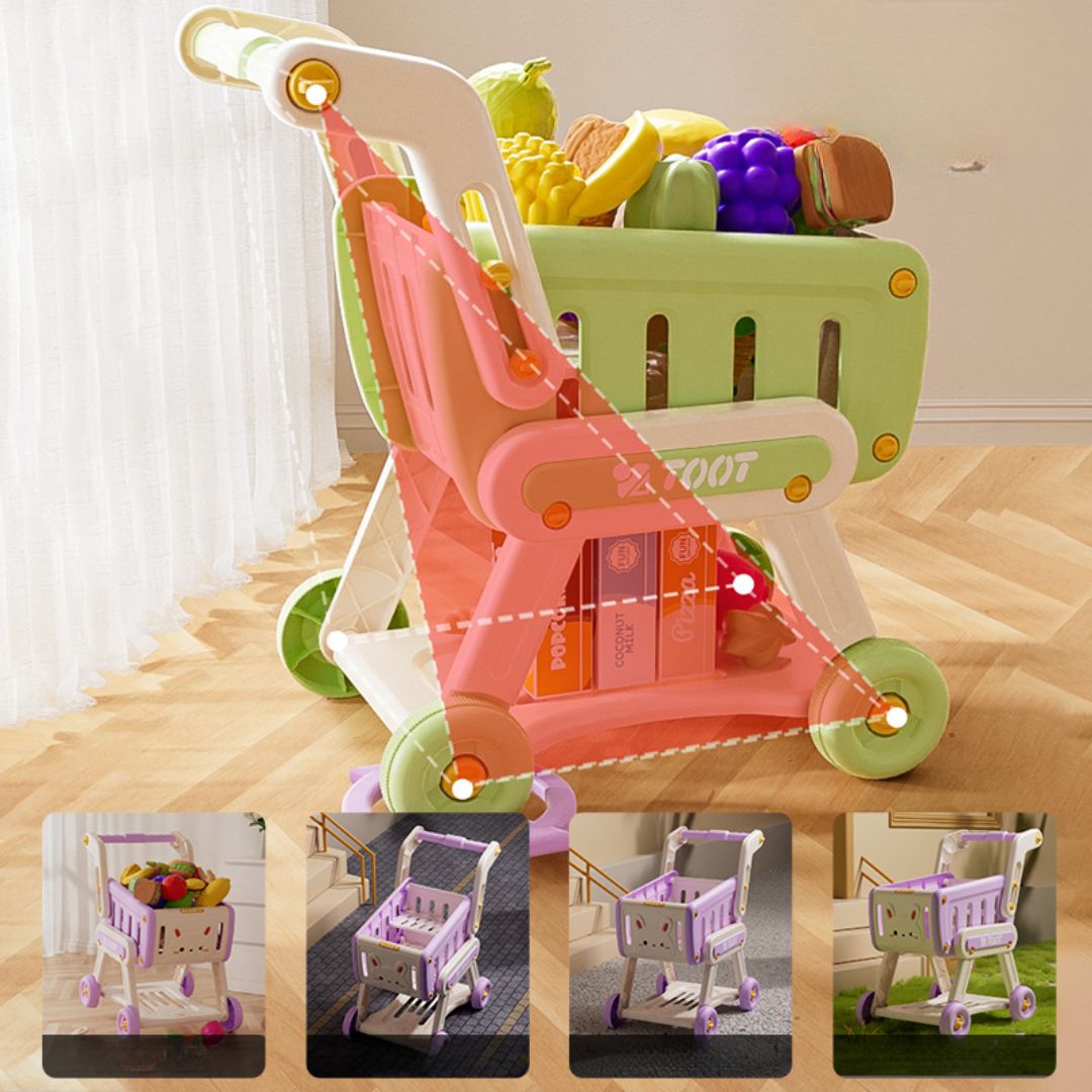 Hot-Selling Children's Pretend Shopping Cart Toy