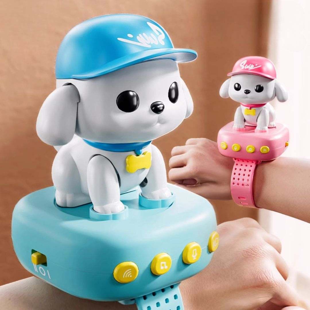 Cute Puppy AI Watch for kids with interactive educational features and voice recognition