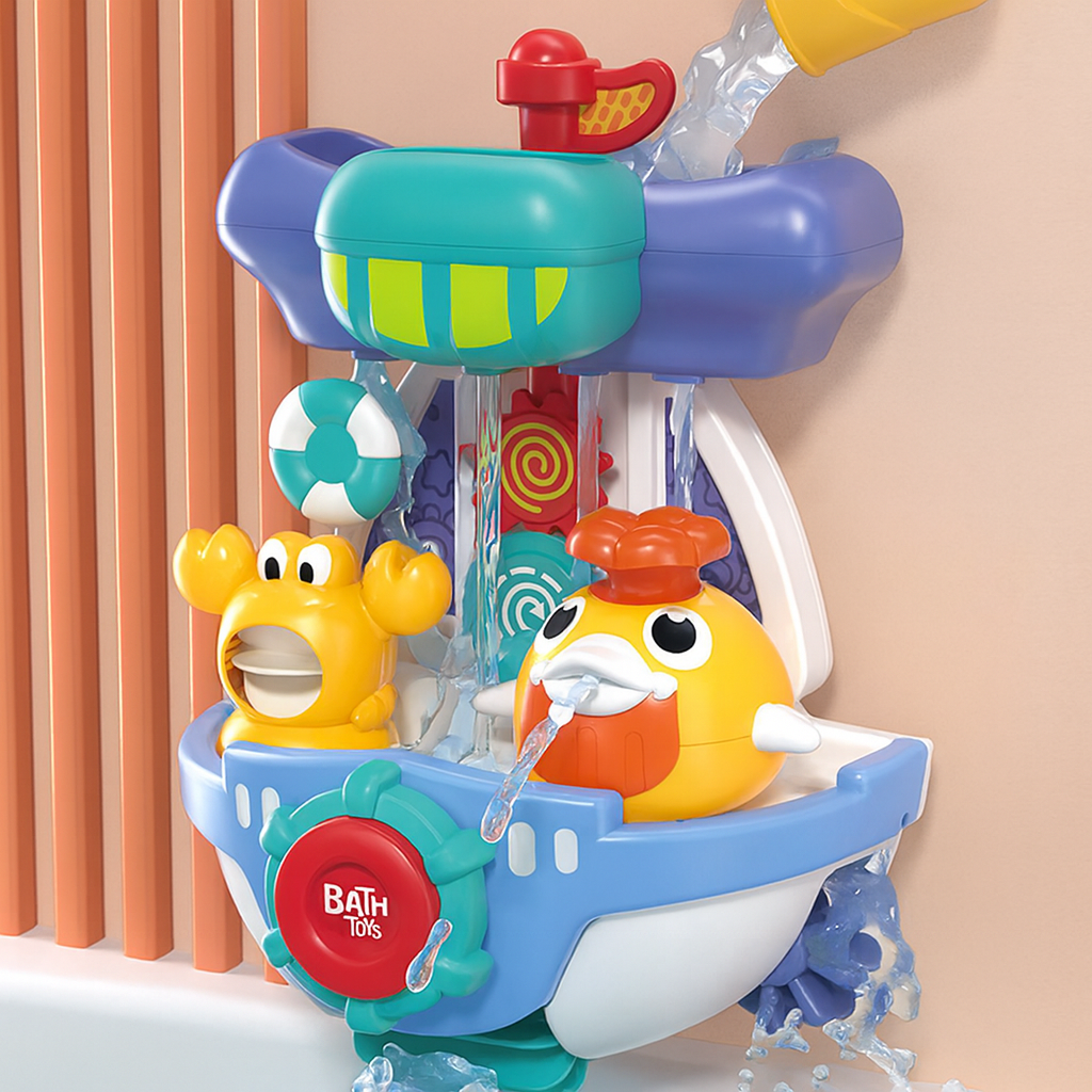 Spinning Water-Spraying Bath Toy for Fun Play