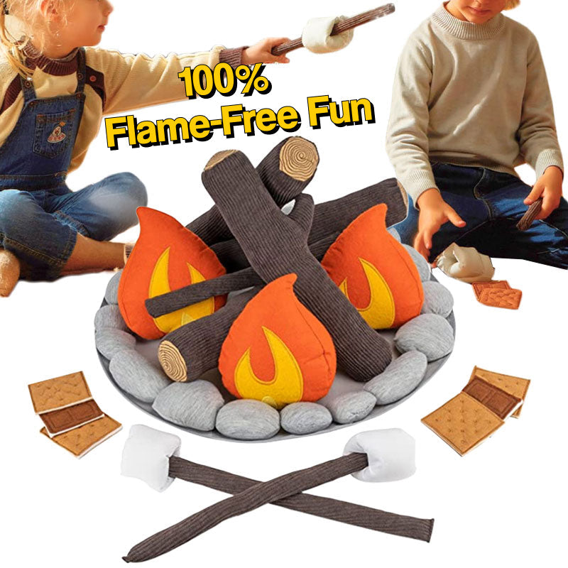 LittleCamp Plush Campfire Set – 100% Flame-Free Fun
