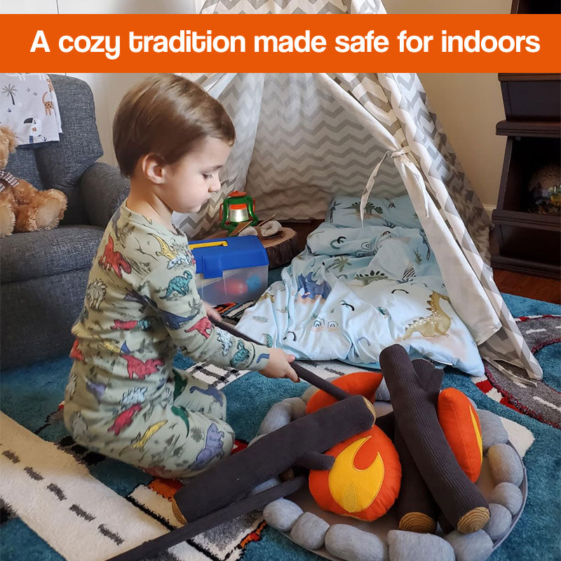 LittleCamp Plush Campfire Set – 100% Flame-Free Fun