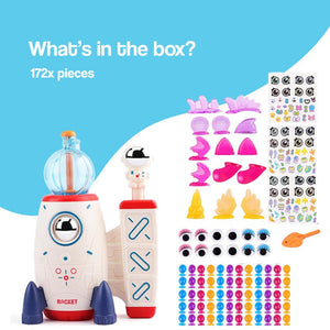 Magic PopKit reusable balloon toy set with pump and 172 creative pieces for kids to make magical creatures