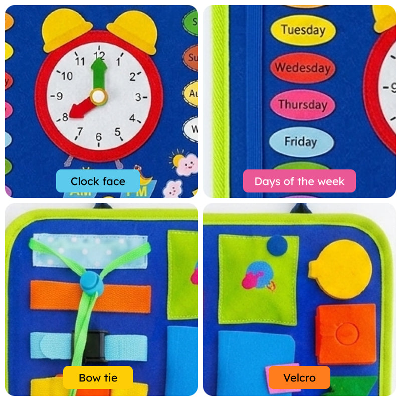 Soft Quiet Book with 20+ Activities for Toddlers – gift idea for new parents and baby showers
