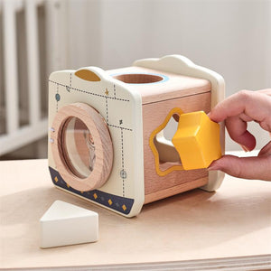 Wooden Montessori Educational Stacking Rocket & Building Block Toy Set (view 5)