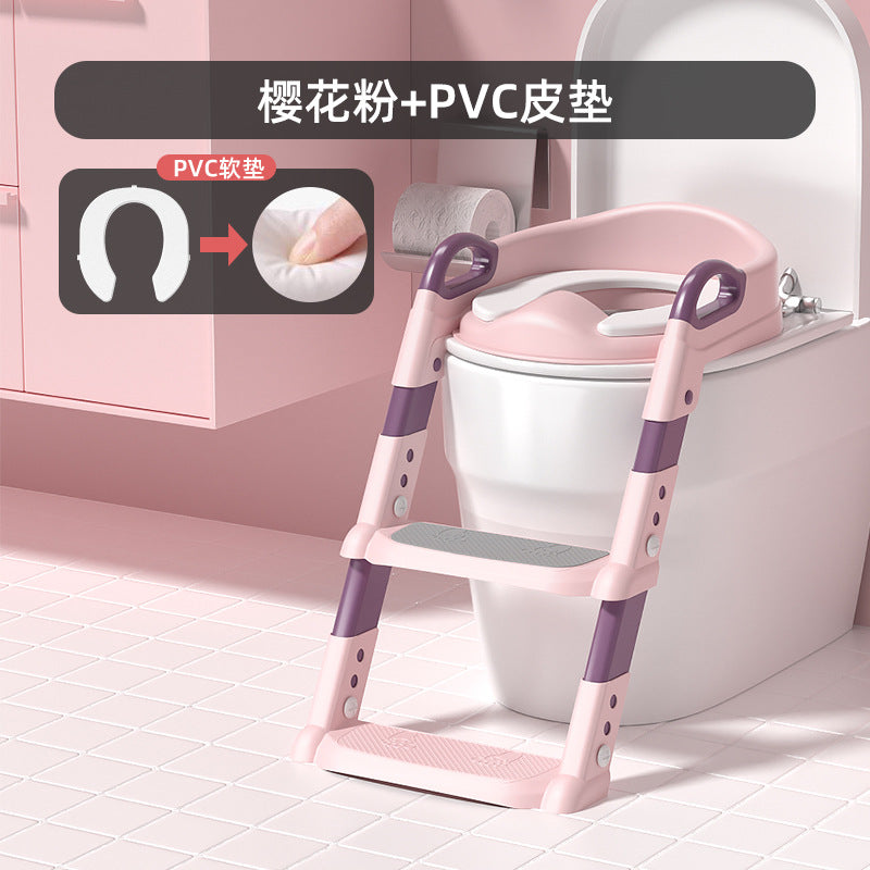 Non-slip Children's Toilet Training Seat with Step Stool Ladder (view 11)