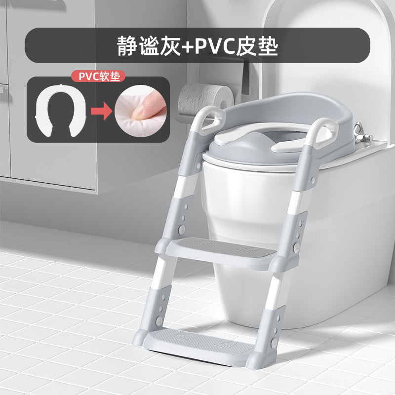 Non-slip Children's Toilet Training Seat with Step Stool Ladder (view 12)